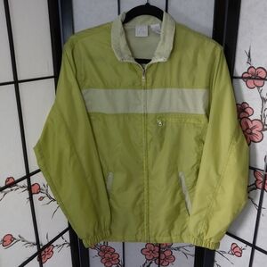 Actra Men's Lime Green Windbreaker Jacket Size Small